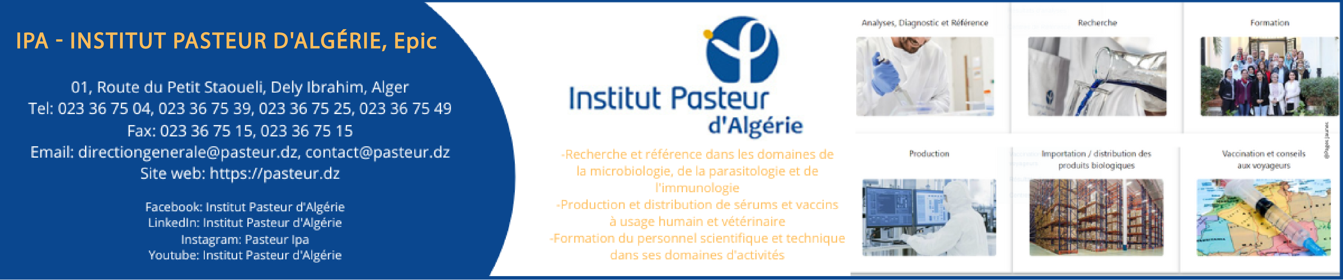 INSTITUT PASTEUR D'ALGÉRIE