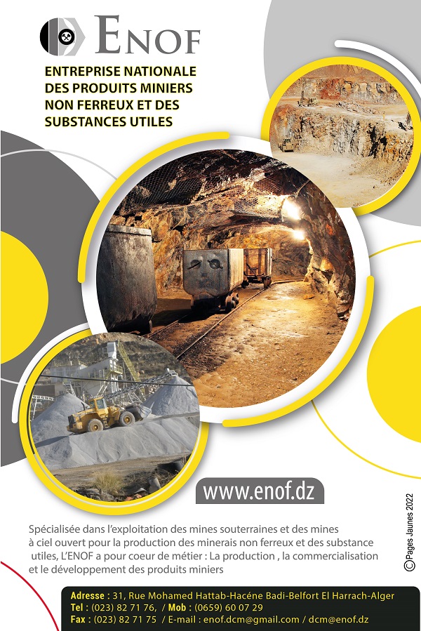 ENOF-Entreprise Nationale des Produits Miniers Non Ferreux & des Substances Utiles